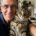 A cat owner with their cat